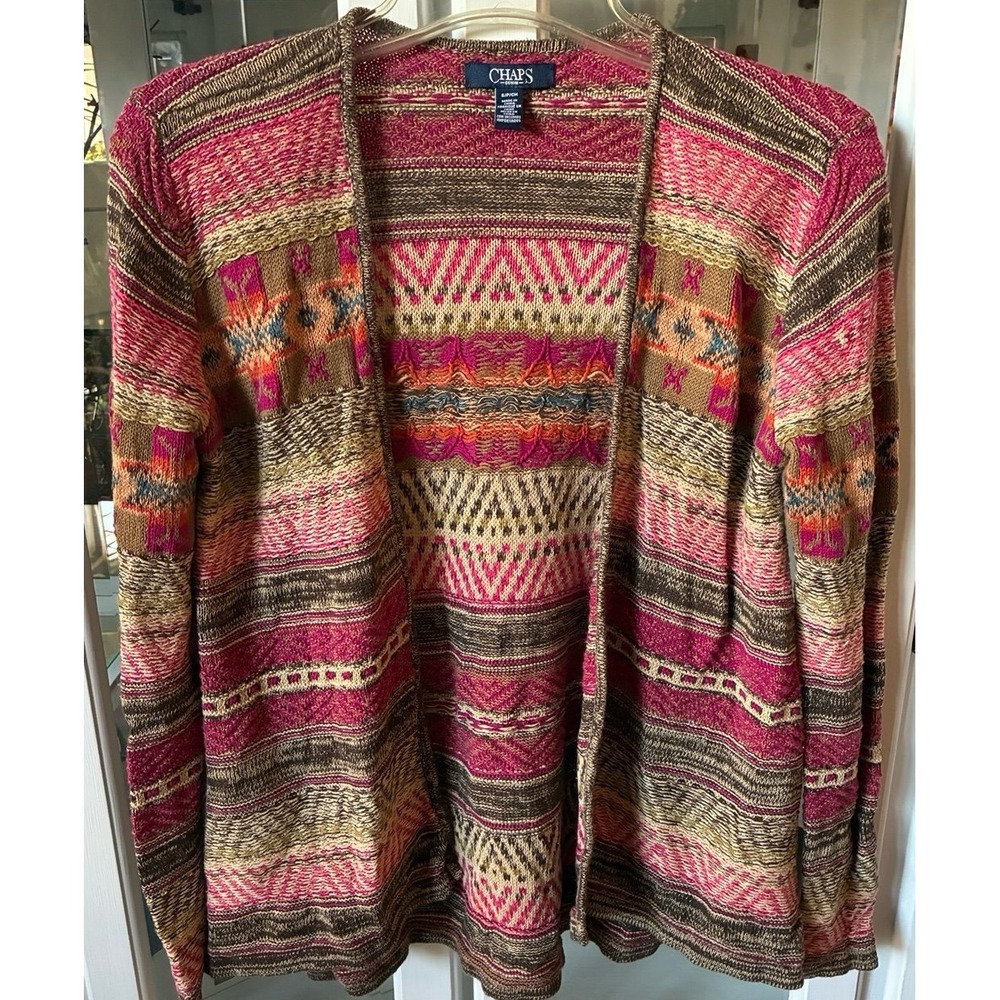 Women's Chaps Sz. Small woven Cardigan
